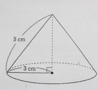 底面の半径が3cm 母線の長さが5cmの円錐の体積を求めなさい という問 Yahoo 知恵袋