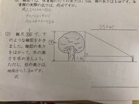 小６の縮図の問題なのですが 解き方を教えてください木のてっぺんを見 Yahoo 知恵袋