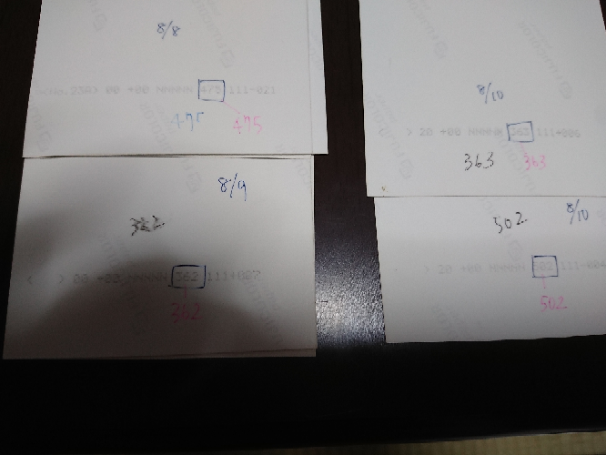 昔の写真の裏の暗号の意味について。 - 30年近く前のフィルムカメラの 