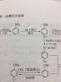 ニトロベンゼンからアニリン塩酸塩を生成するとき Snとhclを用い Yahoo 知恵袋