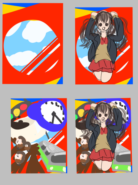 油絵の背景の描き」方で質問です - このイラストの背景はどのようにす 