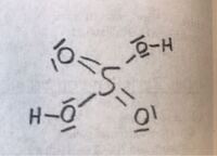 硫酸の構造式についての質問です Sは原子価が2つなので2本線 Hは Yahoo 知恵袋
