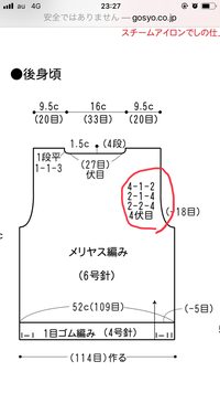 編み図の読み方を教えてください 写真の赤マルの部分はどういう意 Yahoo 知恵袋