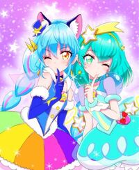 プリキュアのキュアミルキーちゃんとキュアコスモちゃんが可愛 Yahoo 知恵袋