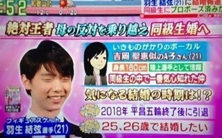 羽生結弦 フィギュアスケート選手の羽生結弦さんが間もなく結婚 Yahoo 知恵袋