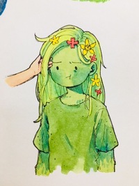 海外かはわからないのですが 緑色の髪で皮膚も緑で髪に花をくっつけている女 Yahoo 知恵袋