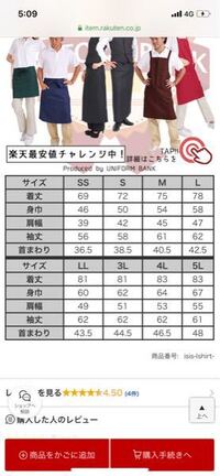 着丈80身幅68片幅58袖丈63の場合、服のサイズは何サイズを買えば良い