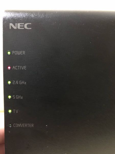 Wi Fiが急に繋がらなくなりました アクティブのランプが赤の点滅をして Yahoo 知恵袋