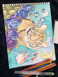 絵に詳しい方お願いします 水彩色鉛筆で背景を塗りつぶす時大 Yahoo 知恵袋