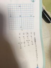 連立方程式のグラフの書き方教えて下さい 下のようなxの前がグラフの Yahoo 知恵袋