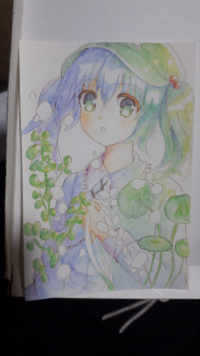 もうすぐ完成するイラストです 完成したらヤフオクに出品したいと思っている Yahoo 知恵袋