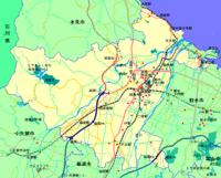 富山県高岡市は2005年11月1日に西礪波郡福岡町を合併しました。 ついでに‥と言っては難ですが、氷見市・小矢部市・砺波市も合併すれば「政令指定都市」とまでは行かなくても富山市と石川県金沢市の間に相応しい都市になっていたのでは？
また、福岡町にはJR北陸本線(現・あいの風とやま鉄道)の「福岡」駅があり、外国人観光客が「福岡県」と間違えて電車を降りることが多かったのですか？