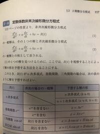 微分方程式の解の予想について質問です 定数係数非斉次線形 Yahoo 知恵袋