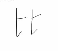 漢字の「比」についてですが、私は今まで比という漢字を画像のように、3、4画目を1、2画目と同じように書いていましたが、これは比の漢字として成り立ちませんよね？ 