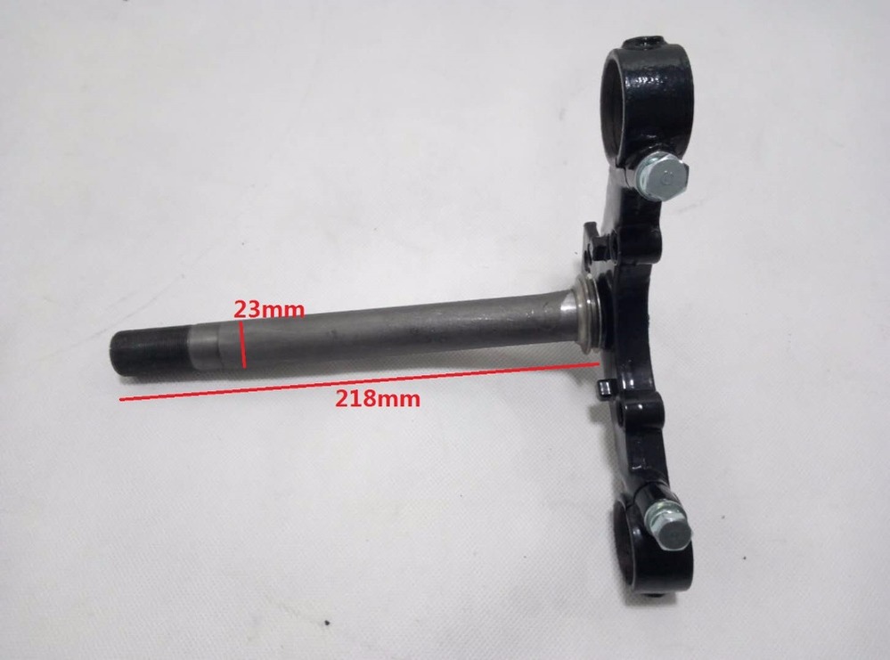 カブのテレスコ化にあたり、ステムシャフト径23mm、長さ218