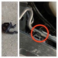 あの部品の名前は何て言うの 開けたボンネットが落ちて閉まらな Yahoo 知恵袋