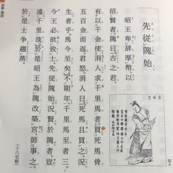 高校古典です どなたか筑摩書房の 先従隗始 の書き下し文と口語訳を Yahoo 知恵袋