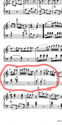 きらきら星変奏曲の11変奏目の赤い丸で囲った部分 Youtub Yahoo 知恵袋