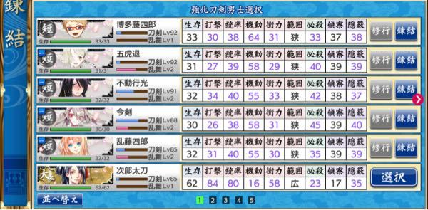 刀剣乱舞の修行について 育てた刀剣達を修行に出したいのですが 修行の Yahoo 知恵袋