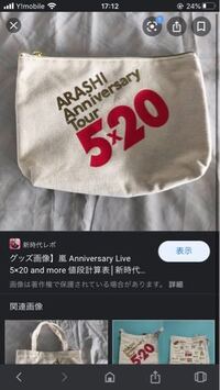 嵐のこのグッズのポーチを持ってる方に質問です 縦幅と横幅 Yahoo 知恵袋