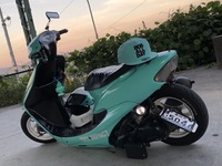 シャコタンカスタムへ　リジットサスペンション　スクーター スクーターでオフロード走行をする（サスペンション交換編