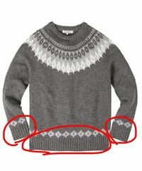 セーターの袖口・裾の縦になっている部分はどのように編むのでしょうか。また、何編みといいますか？ やり方が載っているサイトやわかりやすい本なども教えてもらえるとありがたいです。