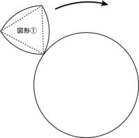 図形 は半径2 中心角60 のおうぎ形を3つ重ねたものです Yahoo 知恵袋