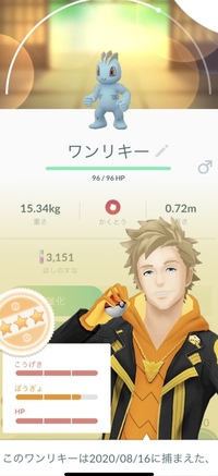 ポケモンgoワンリキーについて先程 リワードでワンリキー捕まえ Yahoo 知恵袋