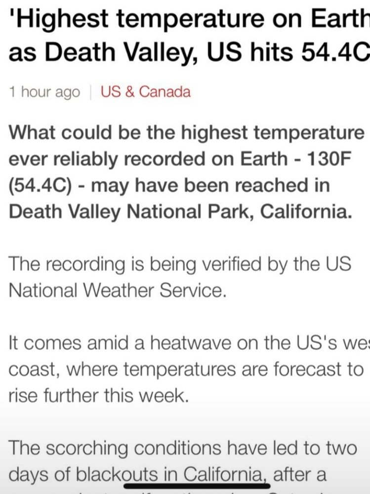 この文章の和訳をお願いします 地上最高気温 米国のデッスバレーで摂 Yahoo 知恵袋