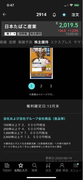 Jtの株主優待は100株の保有で 2500円相当の食品が貰えるみたいで お金にまつわるお悩みなら 教えて お金の先生 証券編 Yahoo ファイナンス