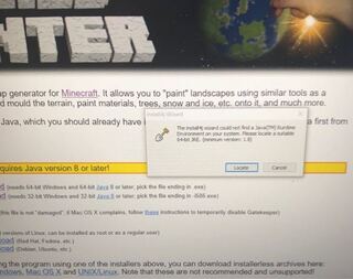Java版マイクラの地形ツール ワールドペインターが開けません ダウンロ Yahoo 知恵袋