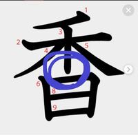 漢字についての質問です 番と香の青丸の部分なんですが 番 Yahoo 知恵袋