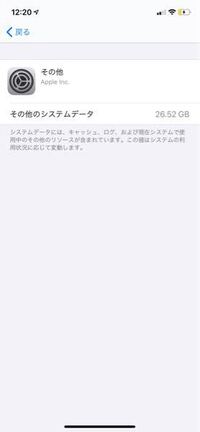 Iphoneのストレージのその他はどうしたら消えますか Iphon Yahoo 知恵袋