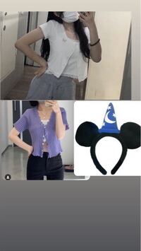 ディズニー行くときの服で迷ってます ミッキーのカチューシャつけ Yahoo 知恵袋