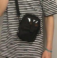 この肩掛けバッグはヴィトンですか？
見えている部分のロゴがそれっぽいのですがなんか違うような気がして。
スマホケースがヴィトンなのはわかります。

どなたか教えてください。
よろし くお願いいたします。