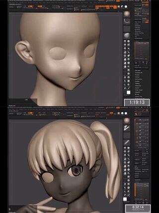 Zbrushで二次元キャラクターのフィギュアをモデリングしてい Yahoo 知恵袋