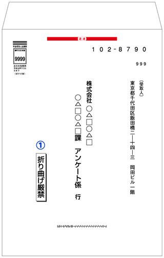は 速達 と