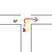 信号のない交差点で右折同士の車はどちらが優先なのですか 対面からくるな Yahoo 知恵袋
