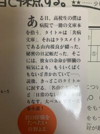 小説や漫画本などの裏表紙に書いてあるあらすじのことを 何と言うの Yahoo 知恵袋