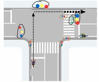 自転車 t 字 路 右折 信号