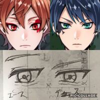 ツイステのエース❤とデュース♠️の瞳の描きわけについて聞きたい