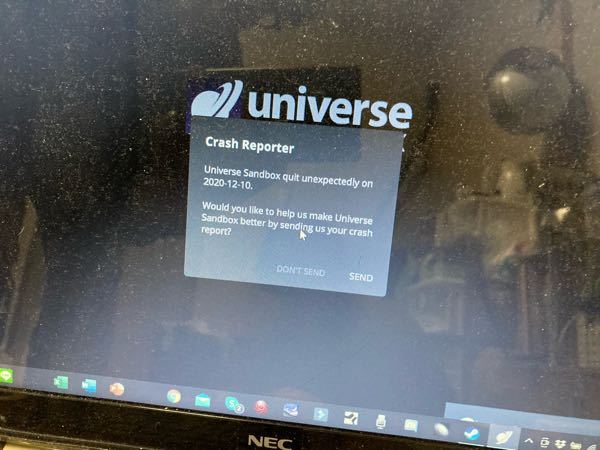 Universesandboxをインストールしたのですが このようなエラ Yahoo 知恵袋