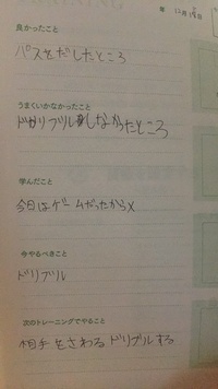 サッカーノートの書き方 練習後 小4息子にサッカーノートを書かせたところ Yahoo 知恵袋