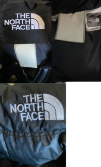 ノースフェイスのヌプシジャケットなんですが､ロゴの刺繍が繋がっ 