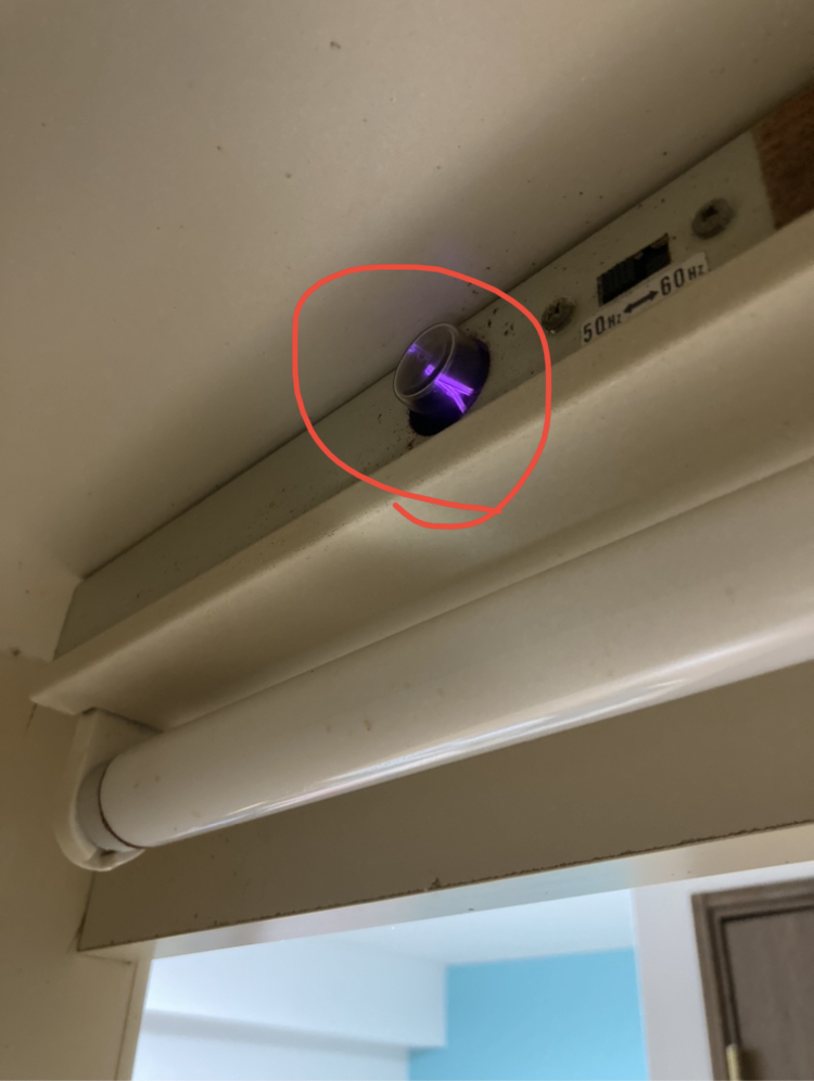 蛍光灯上に紫色のライトはなんですか？ - 教えて！住まいの先生