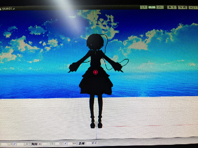 raymmdの透過素材についての質問です。画像の左が正規、右が頬染め用の 