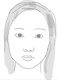 のっぺり顔に似合うメイクと髪型を教えて下さい 下の絵 自画像 の Yahoo 知恵袋