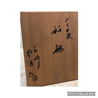 茶道具の筒釜の木箱に書いてある文字についての質問です。

この木箱の文字はなんと書いてあるか全て教えて欲しいです。 よろしくお願い致します。