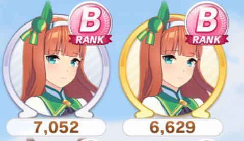 ウマ娘のゲーム 殿堂入りウマ娘のなかで同じキャラなのに金枠の方が評価 Yahoo 知恵袋