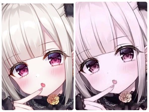 右から左のイラストのように加工するには何のアプリのどのフィルタ 